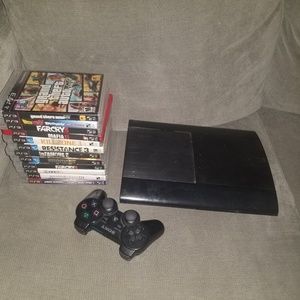 Ps3 console + 12 games.